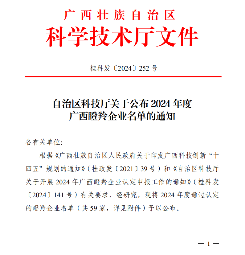 創(chuàng)新高地，瞪羚飛躍！皇氏集團(tuán)旗下兩家企業(yè)獲“廣西瞪羚企業(yè)”認(rèn)定！